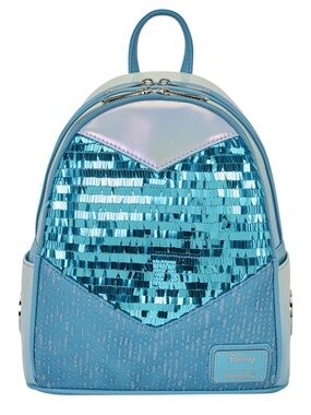 Loungefly Disney Frozen Elsa Dress Sequin Cosplay Mini Backpack New 2025